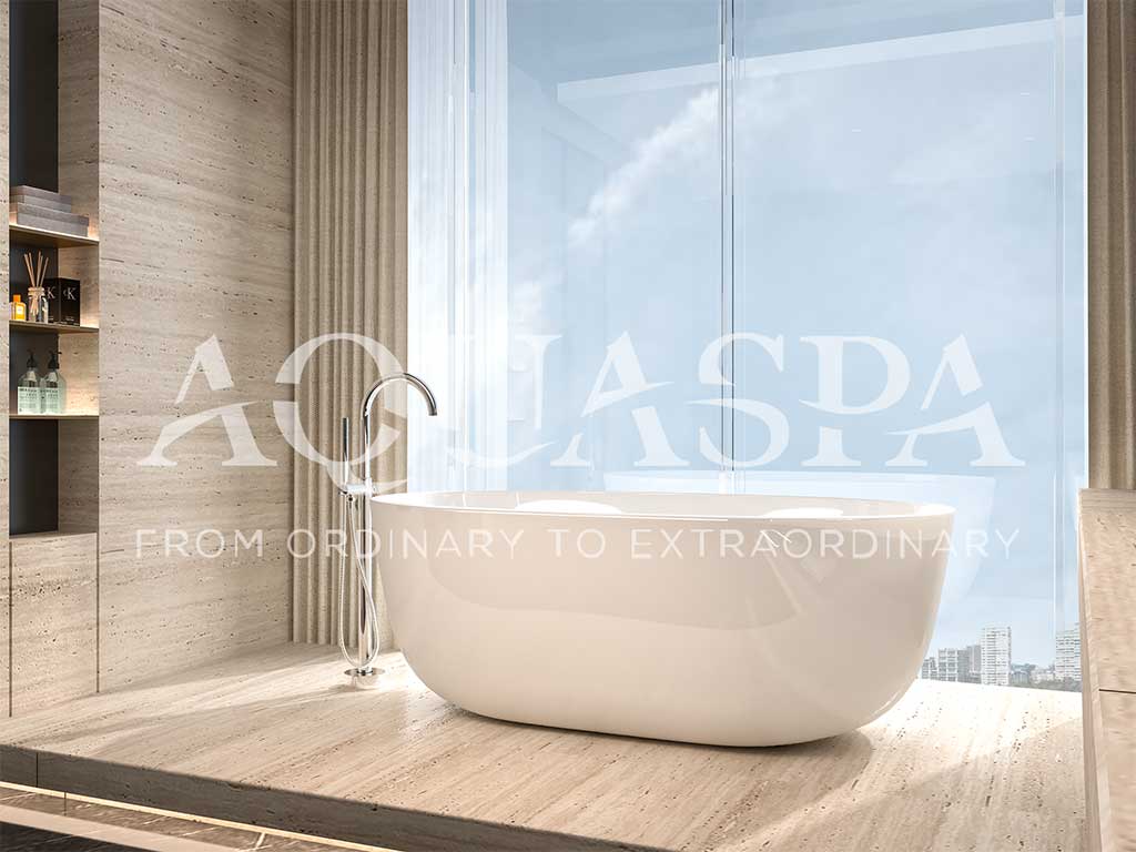 Bañera Freestanding Aquaspa 100-07_Lateral