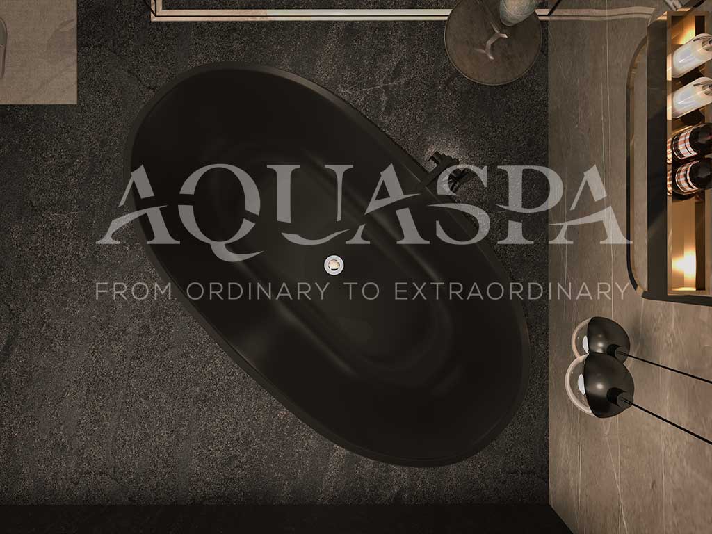 Bañera Freestanding Aquaspa 100-07_N_Cenital